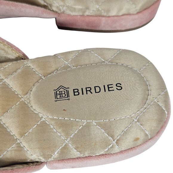 Birdies Women's Velvet Tassel Sandals in Dusty Rose 9 Quiet Luxury Old Money - Picture 7 of 15